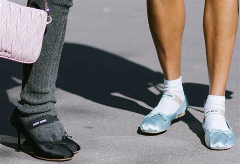 The Front Row Shoes at Miu Miu's Spring 2025 Show .